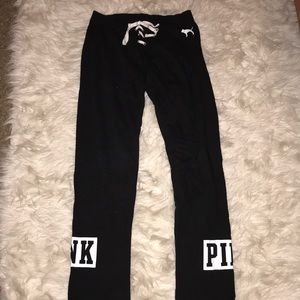 Victoria secret pink cuffed sweat pants